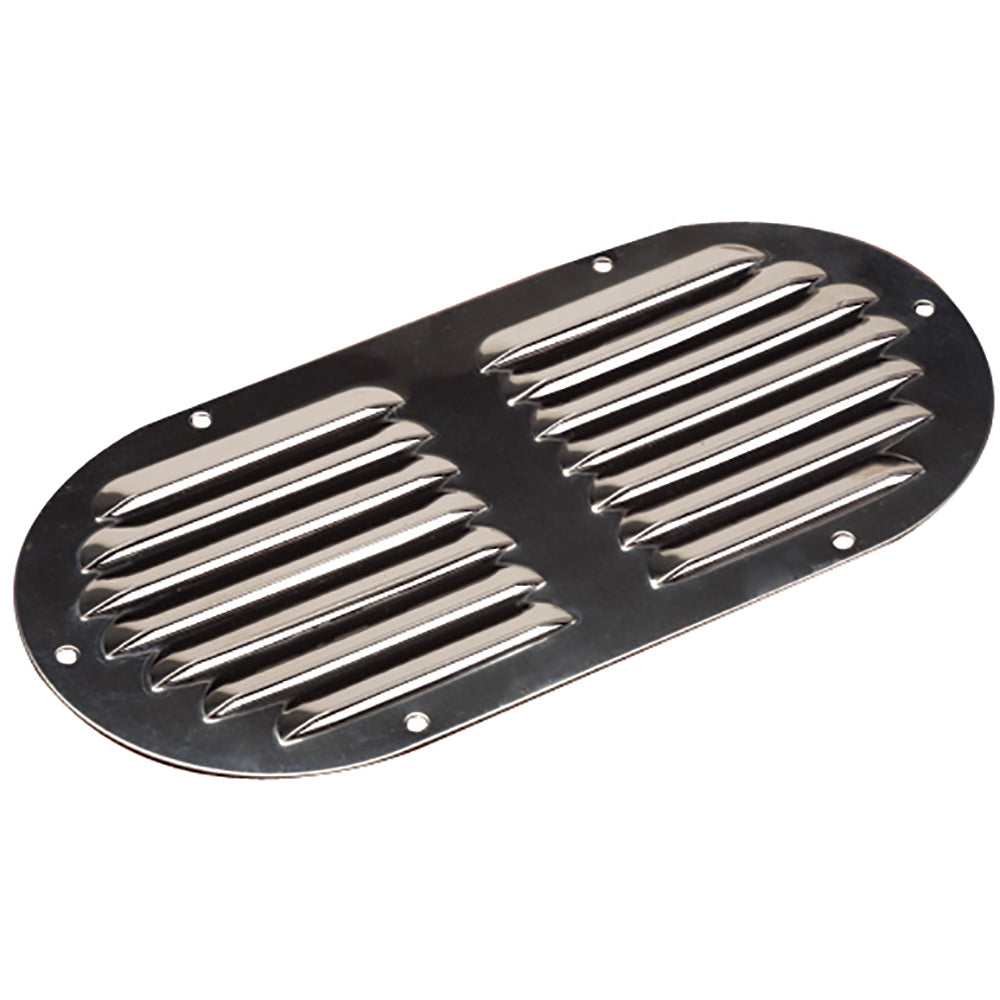 Sea-Dog Stainless Steel Louvered Vent - Oval - 9-1/8" x 4-5/8" — marine vents
