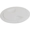 Sea-Dog Screw-Out Deck Plate - White - 4" — marine deck plates