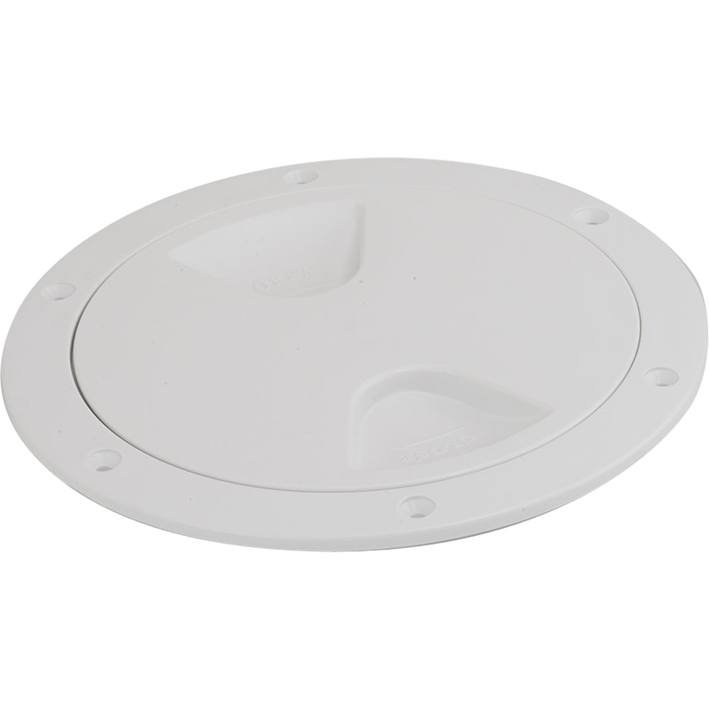 Sea-Dog Screw-Out Deck Plate - White - 5" — marine deck plates