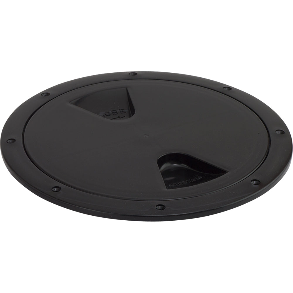 Sea-Dog Screw-Out Deck Plate - Black - 6" — marine deck plates