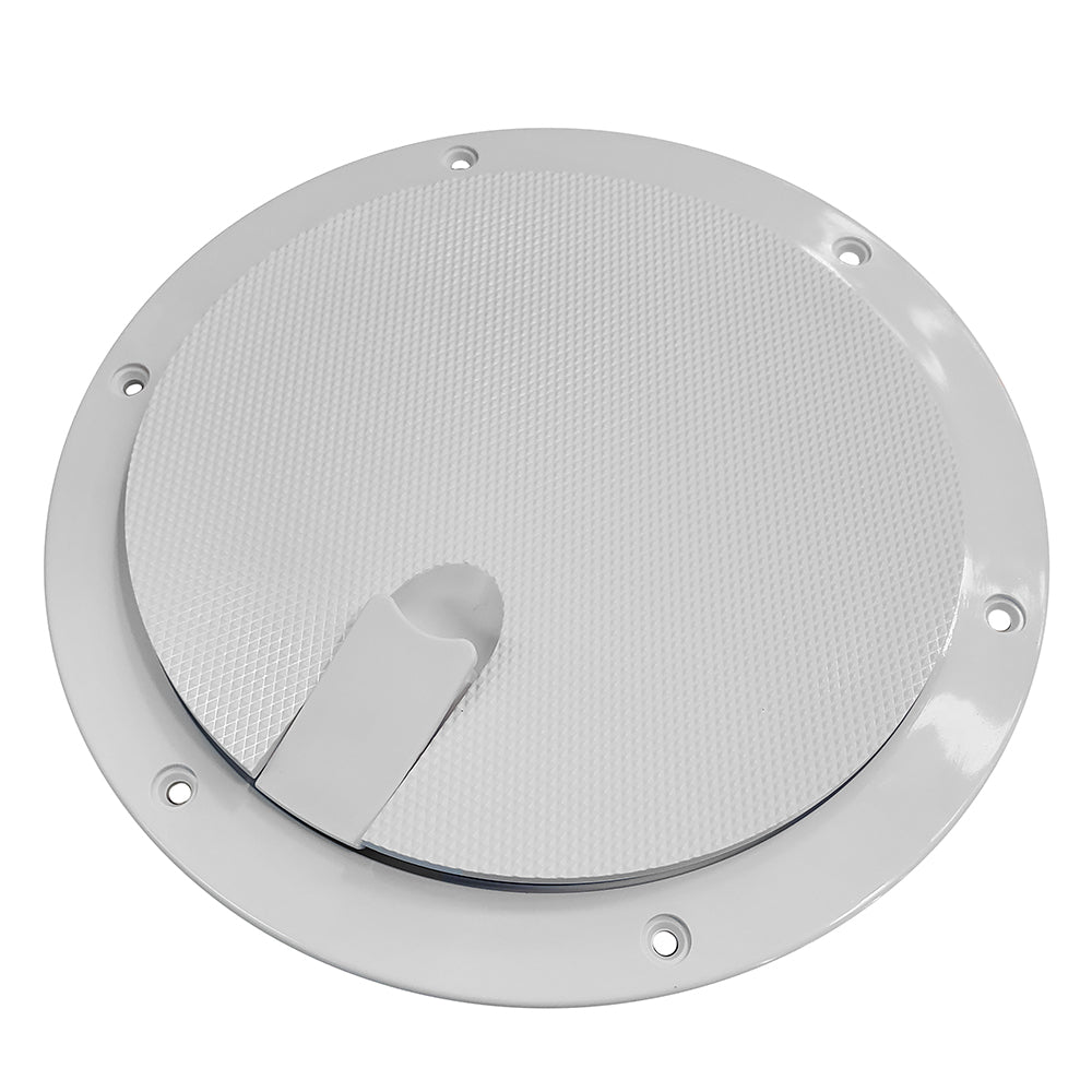 Sea-Dog Pop-Out Textured Deck Plate - White - 8" — marine deck plates