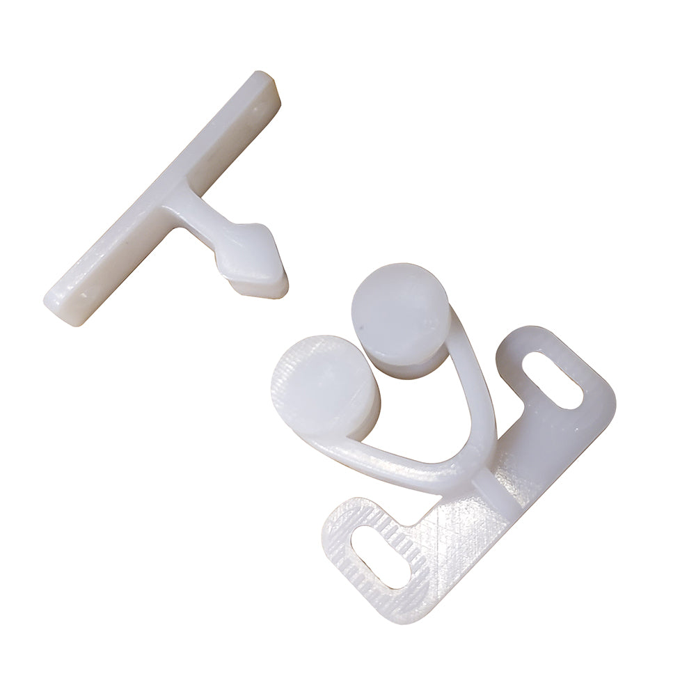 Sea-Dog Twin Roller Door Catch - White — marine latches