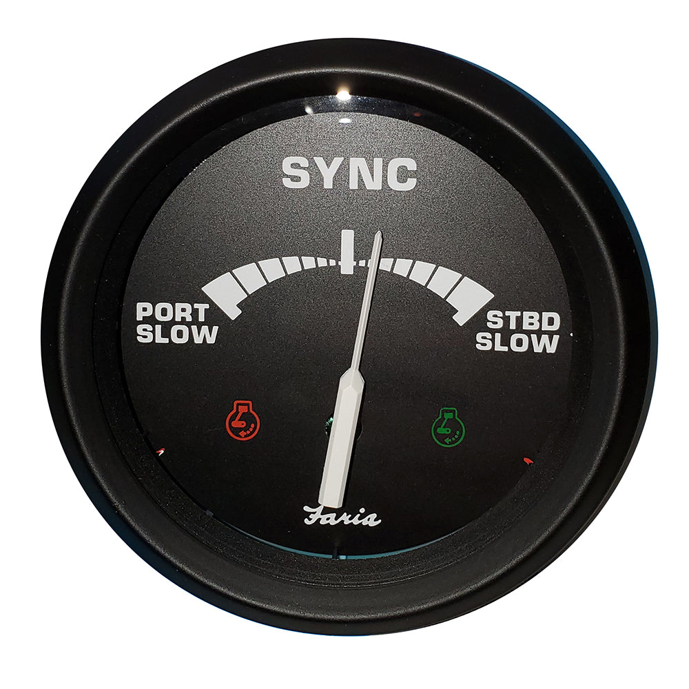 Faria Beede Instruments Faria 4" Gauge Engine Synchronizer f/Dual Engines Gas & Diesel — marine gauges