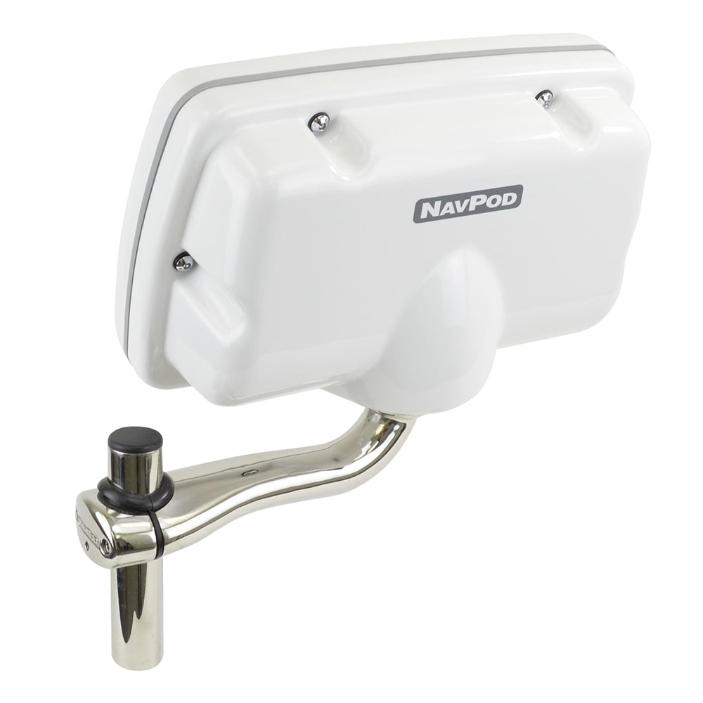 NavPod RailMount Pre-Cut f/Simrad NSS9 evo3/B&G Zeus3 9 Fits 1" or 1.25" Tubing — marine display mounts