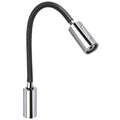 Quick Audrey WL Wall Light w/USB & Switch Daylight Black Neopreme Chrome — marine interior / courtesy light