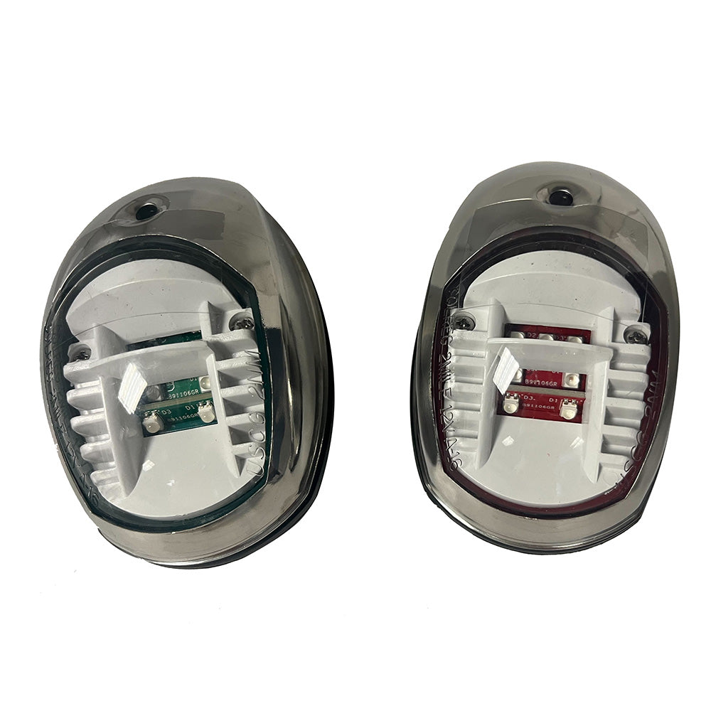 Sea-Dog Stainless Steel LED Navigation Lights - Port & Starboard — marine navigation lights