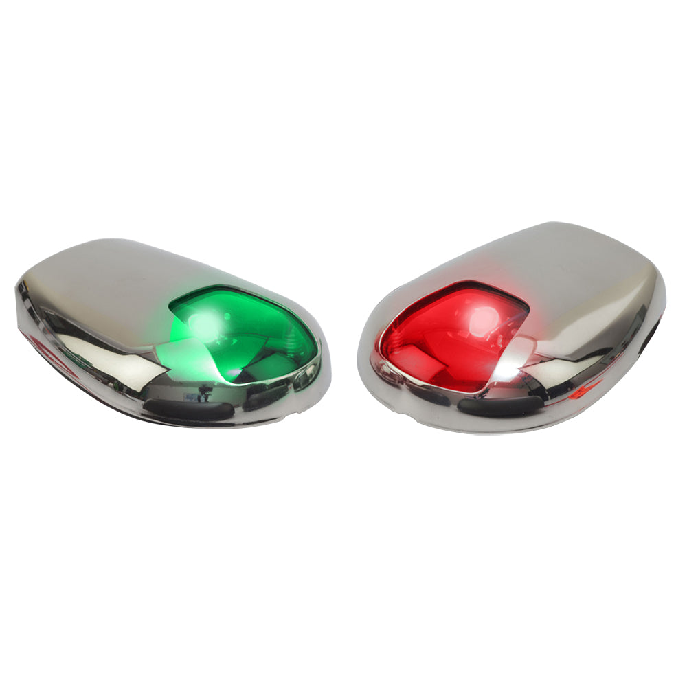 Sea-Dog Stainless Steel Side Mount LED Navigation Lights - 2 NM - Port & Starboard — marine navigation lights