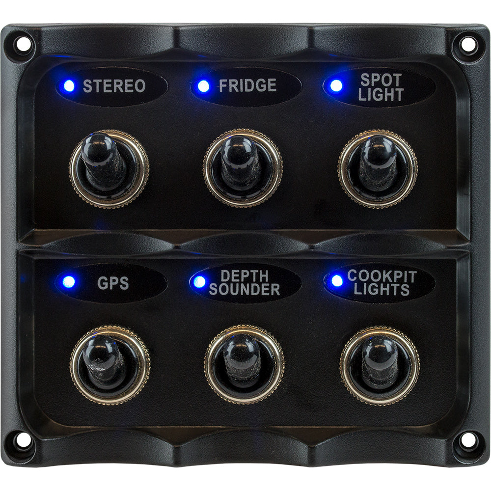Sea-Dog Water Resistant Toggle Switch Panel — marine electrical panels