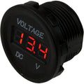Sea-Dog Round Voltage Meter - 6V-30V — marine meters & monitoring