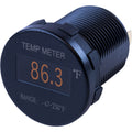 Sea-Dog Round OLED Temperature Meter Fahrenheit w/6' Lead — marine meters & monitoring