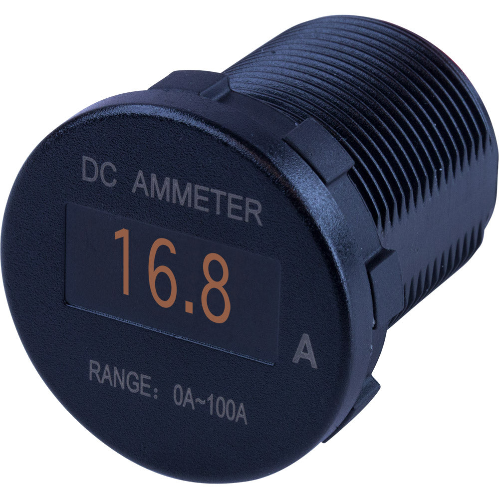 Sea-Dog Round OLED DC Amp Meter - 0 Amp-100 Amp — marine meters & monitoring