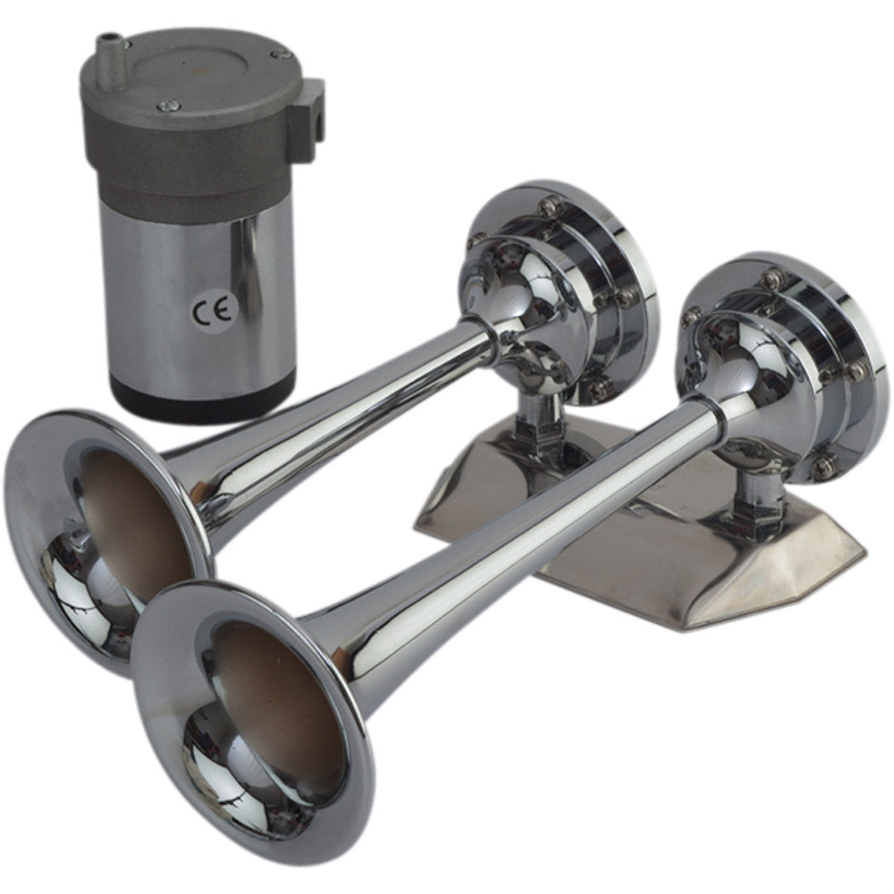 Sea-Dog MaxBlast Air Horn - Mini Dual Trumpet — marine horns