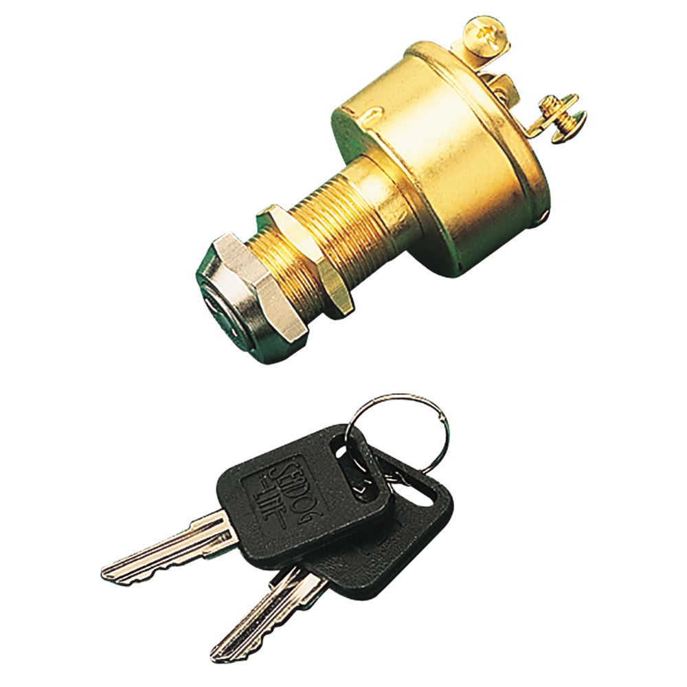 Sea-Dog Brass 3-Position Key Ignition Switch — marine switches & accessories