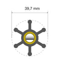 Albin Group Premium Impeller Kit - 39.7 x 9.5 x 19.2mm - 6 Blade - Pin Insert — marine impellers
