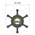 Albin Group Premium Impeller Kit - 51 x 22 x 12mm - 6 Blade - Pin Insert — marine impellers