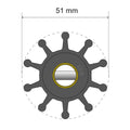 Albin Group Premium Impeller Kit - 51 x 12.7 x 22mm - 10 Blade - Pin Insert — marine impellers