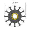Albin Group Premium Impeller Kit 57 x 12.7 x 20mm - 12 Blade - Key Insert — marine impellers