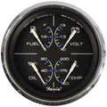Faria Beede Instruments Faria Chesapeake Black 4" Multifunction Gauge — marine gauges