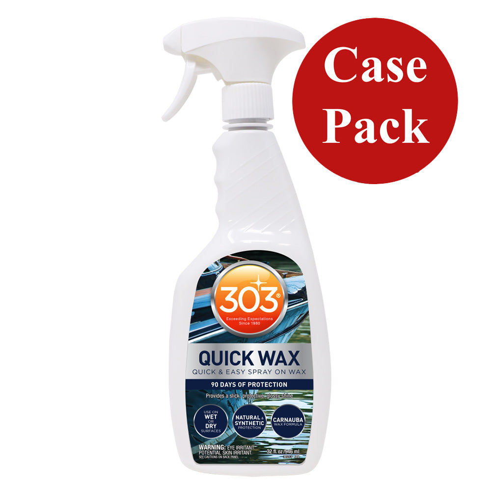 303 Marine Quick Wax - 32oz *Case of 6* — marine cleaning