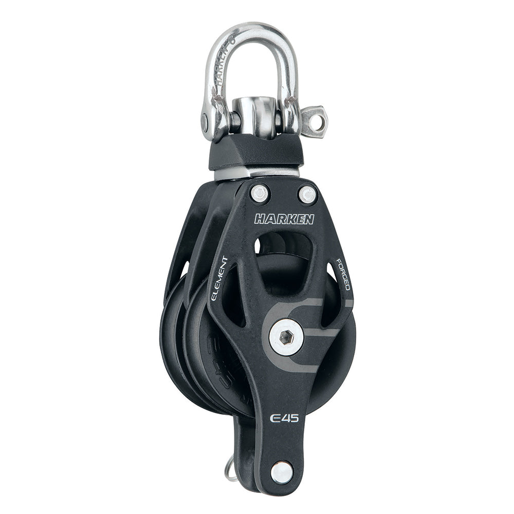 Harken 45mm Double Element Block w/Swivel & Becket — marine blocks