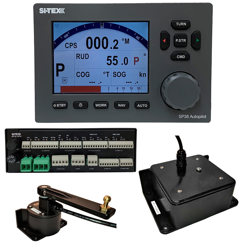 SI-TEX SP38-2 Autopilot Core Pack Including Flux Gate Compass & Rotary Feedback, No Pump — marine autopilots
