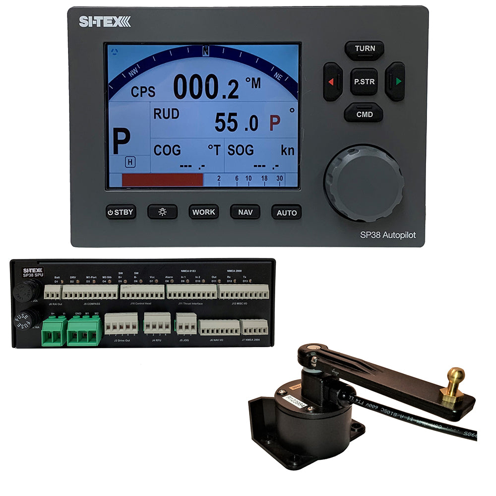 SI-TEX SP38-4 Autopilot Core Pack Including Rotary Feedback Only, No Compass or Pump — marine autopilots