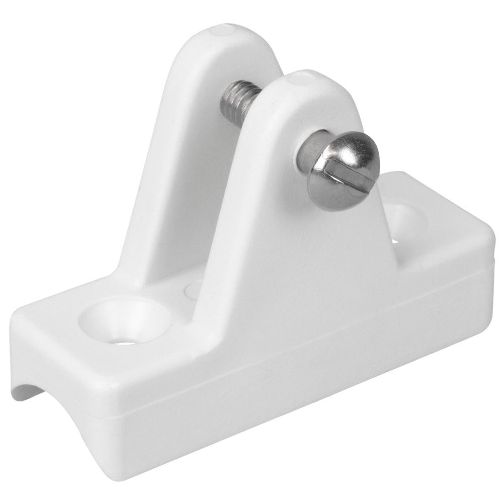 Sea-Dog Nylon Concave Deck Hinge - White — marine bimini top fittings