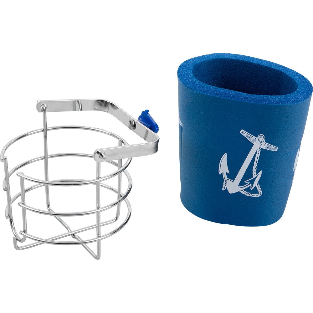 Sea-Dog Chrome Brass Swivel Beverage Holder — marine deck / galley
