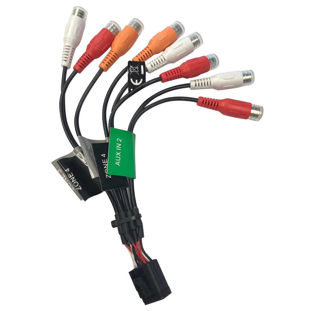 Fusion Wire Harness f/ MS-RA770 Stereo - Zone 3 & 4 (E Port-RCA) — marine accessories