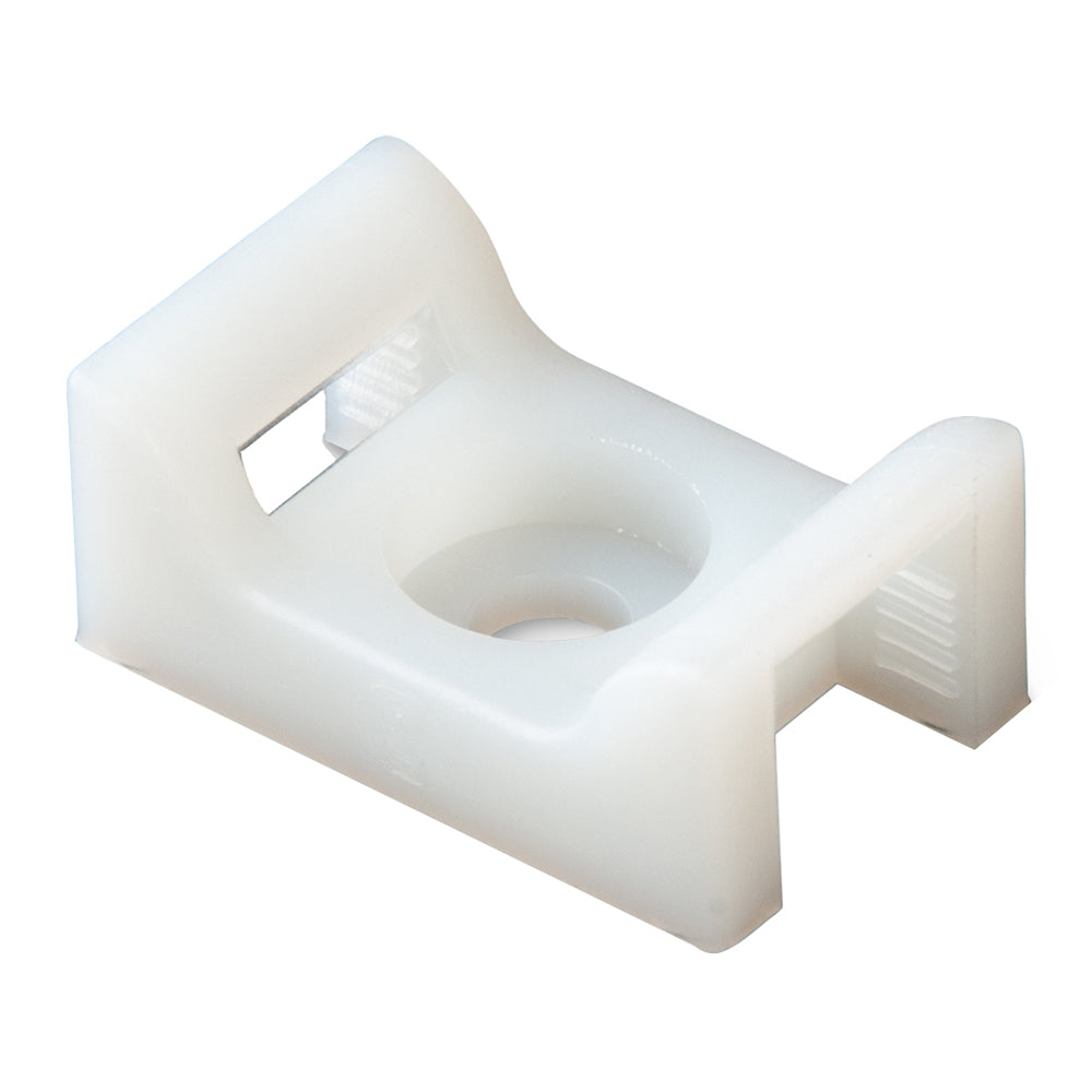 Ancor Cable Tie Mount - Natural - #10 Screw - 25-Piece — marine wire management