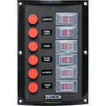 Sea-Dog Splash Guard Switch Panel Vertical - 6 Switch — marine solar panels