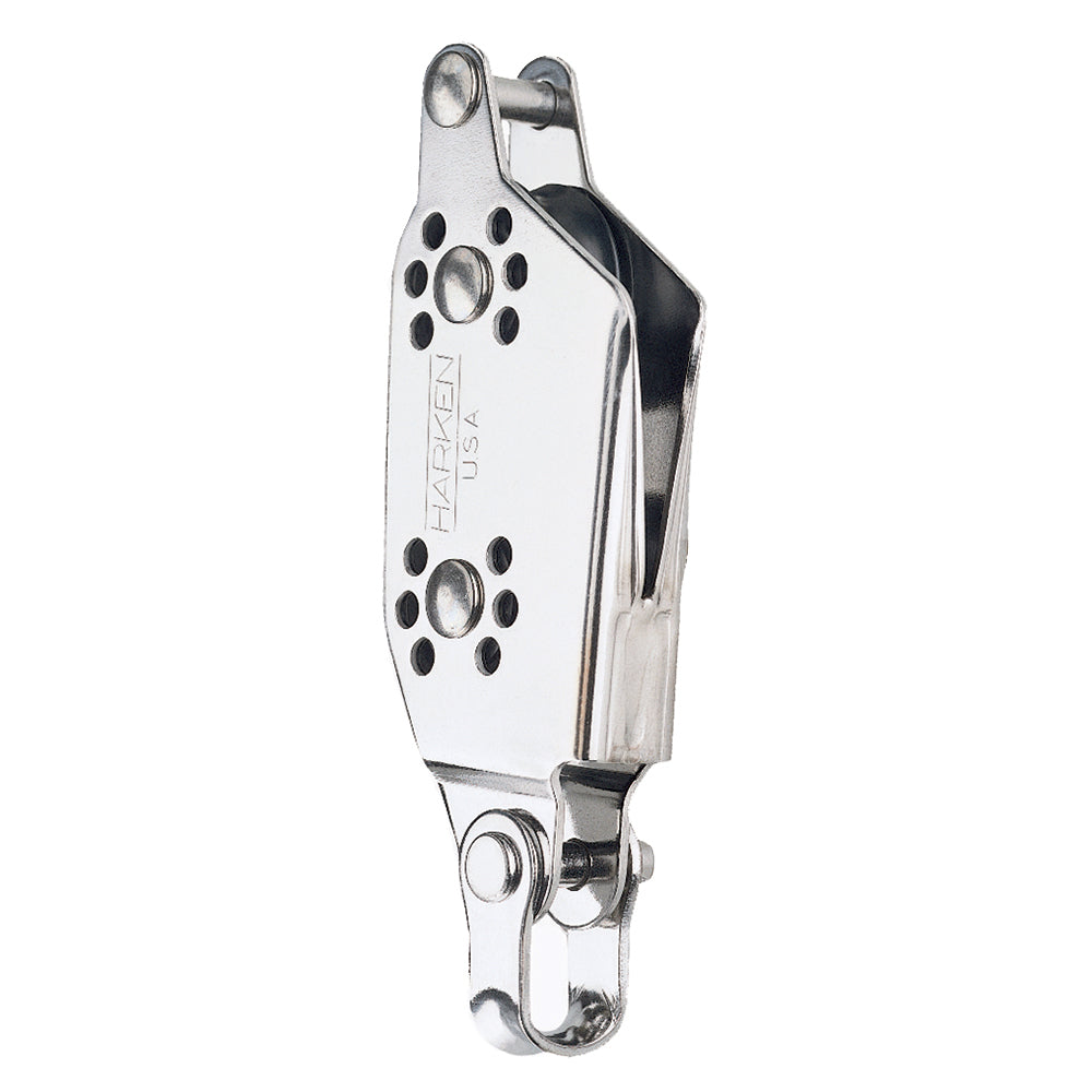 Harken 22mm Fiddle Micro Block w/V-Jam & Becket — marine blocks
