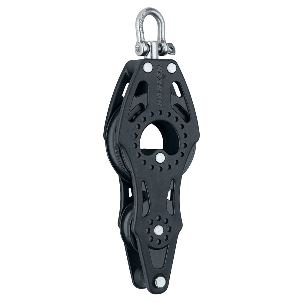 Harken 57mm Carbo Air Fiddle Block w/Swivel & Becket — marine blocks