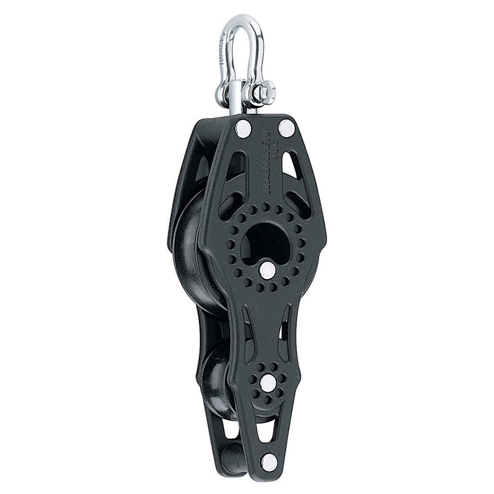 Harken 40mm Carbo Air Fiddle Block w/Swivel & Becket — marine blocks