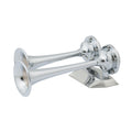 Marinco 12V Chrome Plated Dual Trumpet Mini Air Horn — marine horns