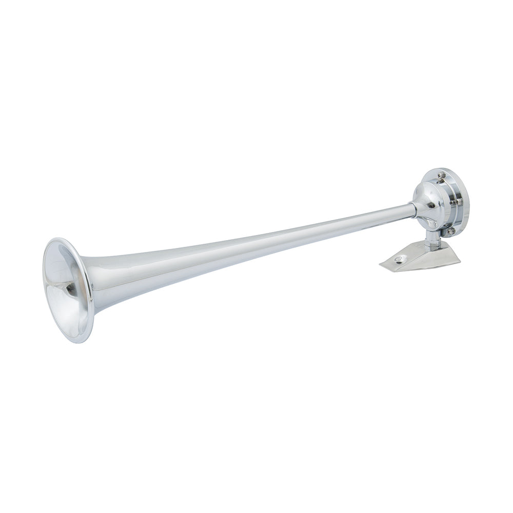 Marinco 12V Chrome Plated Single Trumpet Air Horn — marine horns