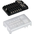 Sea-Dog Blade Style LED Indicator Fuse Block w/Negative Bus Bar - 12 Circuit — marine fuse blocks & fuses