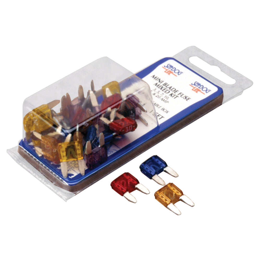 Sea-Dog ATM Mini Blade Style Mixed Fuse Kit — marine fuse blocks & fuses
