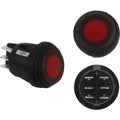 RIGID Industries 3 Position Rocker Switch - Red — marine accessories