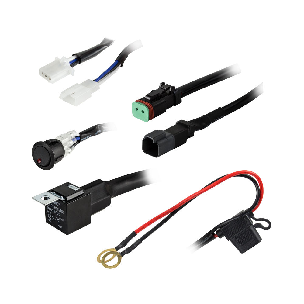 HEISE LED Lighting Systems HEISE 1 Lamp DR Wiring Harness & Switch Kit — marine accessories