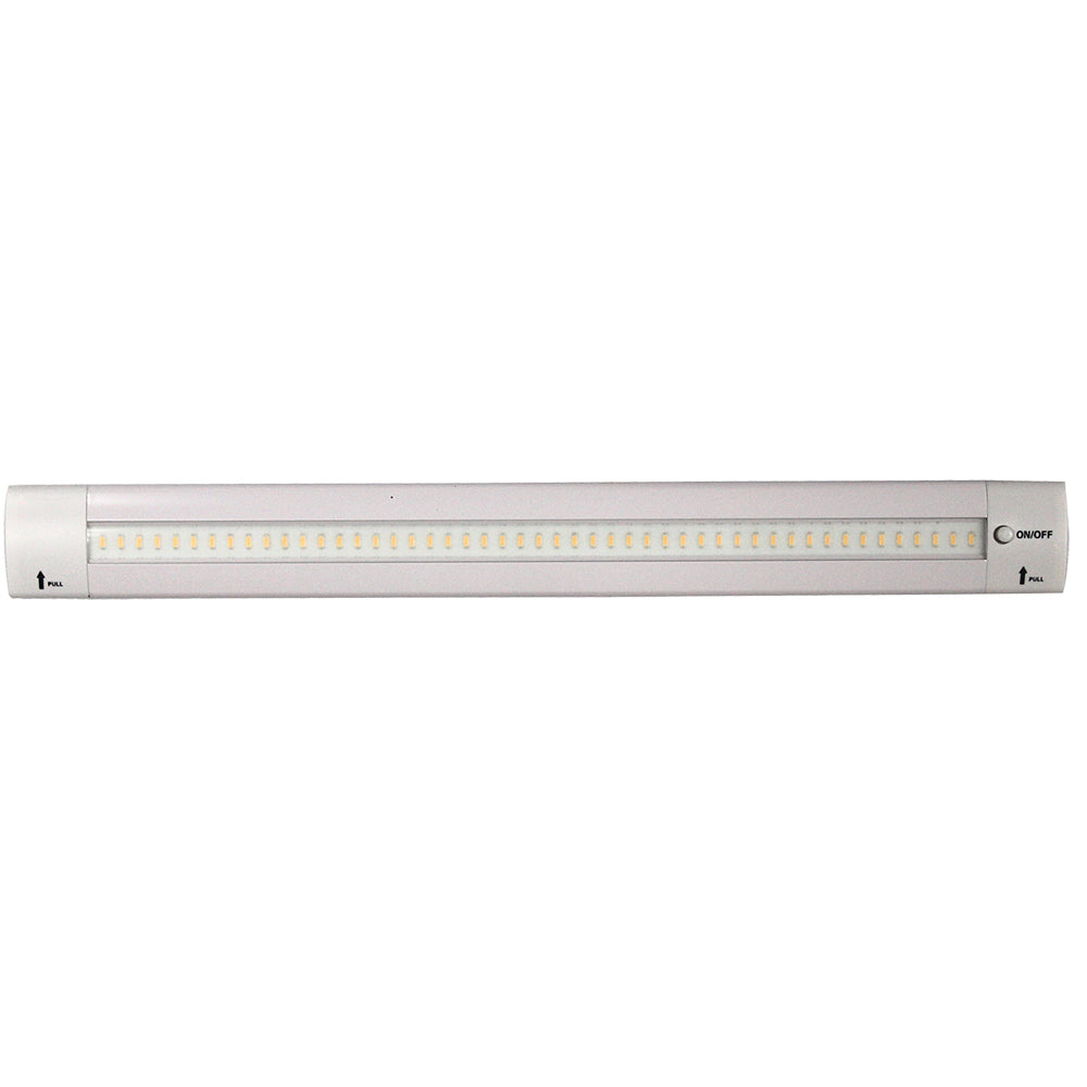 Lunasea Lighting Lunasea 12" Adjustable Angle LED Light Bar - w/Push Button Switch - 12VDC - Warm White — marine interior / courtesy light