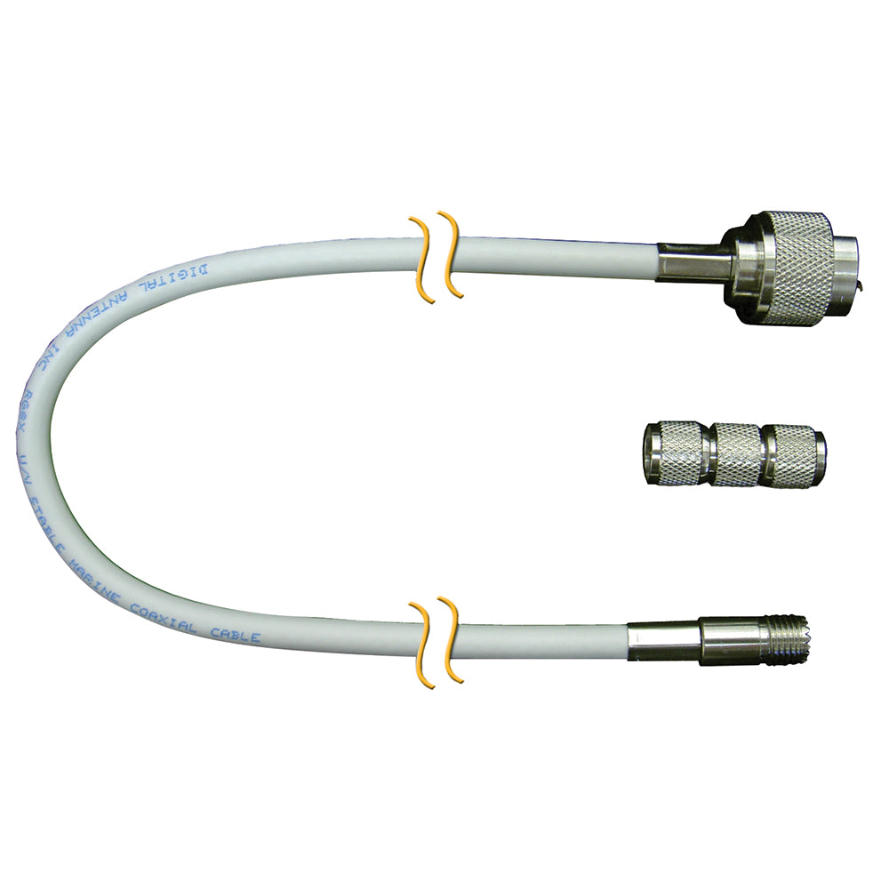 Digital Antenna RG-8X Cable w/N Male, Mini-UHF Female - 20' — marine accessories
