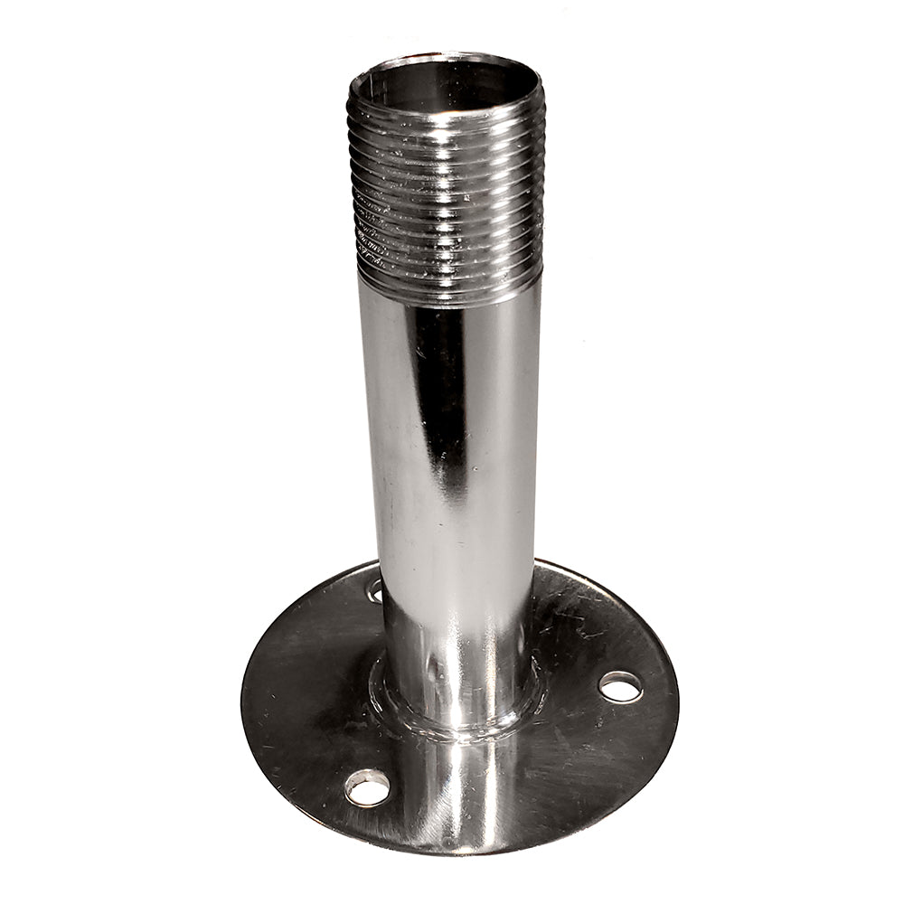 Sea-Dog Fixed Antenna Base 4-1/4" Size w/1"-14 Thread Formed 304 Stainless Steel — marine antenna mounts & accessories