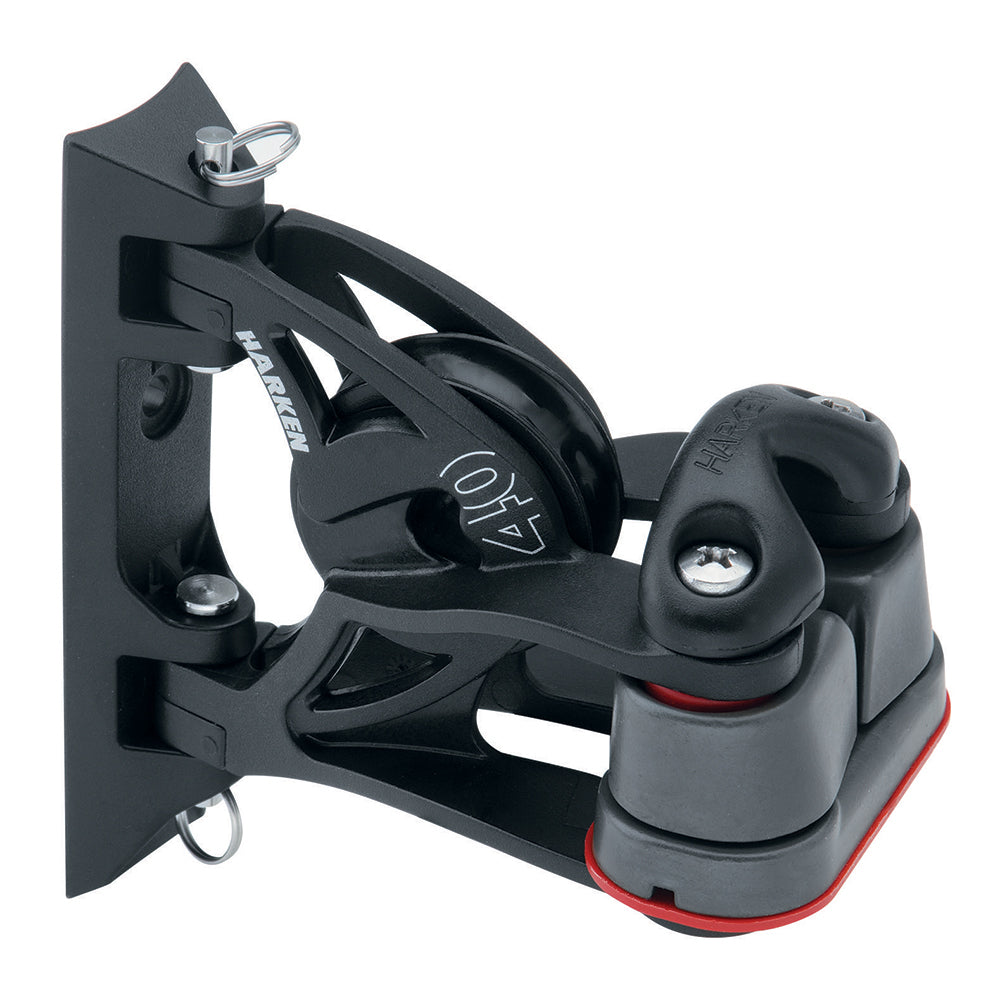 Harken 40mm Carbo Air Pivoting Lead Block w/Aluminum Cam-Matic® Cleat — marine blocks