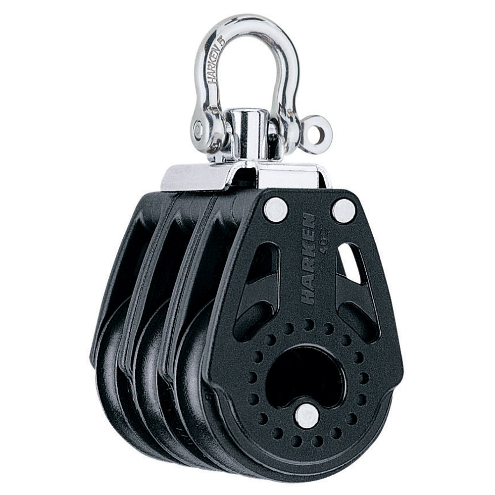 Harken 40mm Carbo Air Triple Swivel Block — marine blocks