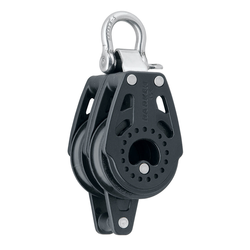 Harken 40mm Carbo Air Double Fixed Block w/Becket — marine blocks