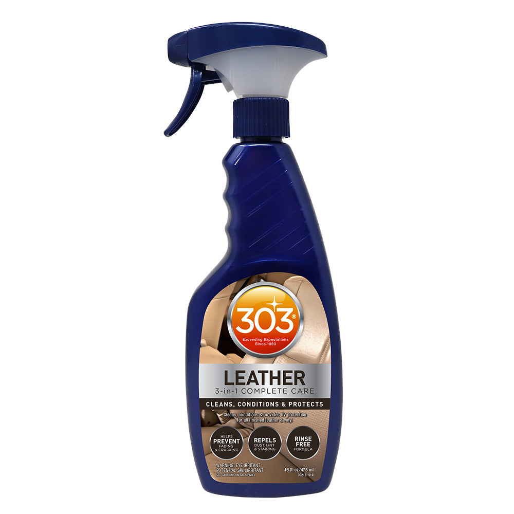 303 Automotive Leather 3-In-1 Complete Care - 16oz — marine cleaning