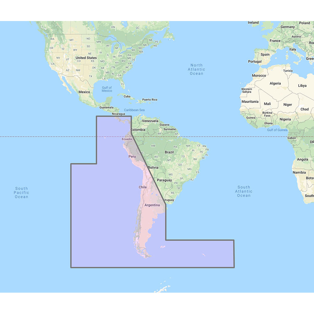 Furuno South America West Coast - Costa Rica to Chile to Falklands Vector Charts - Unlock Code — marine marine equipment