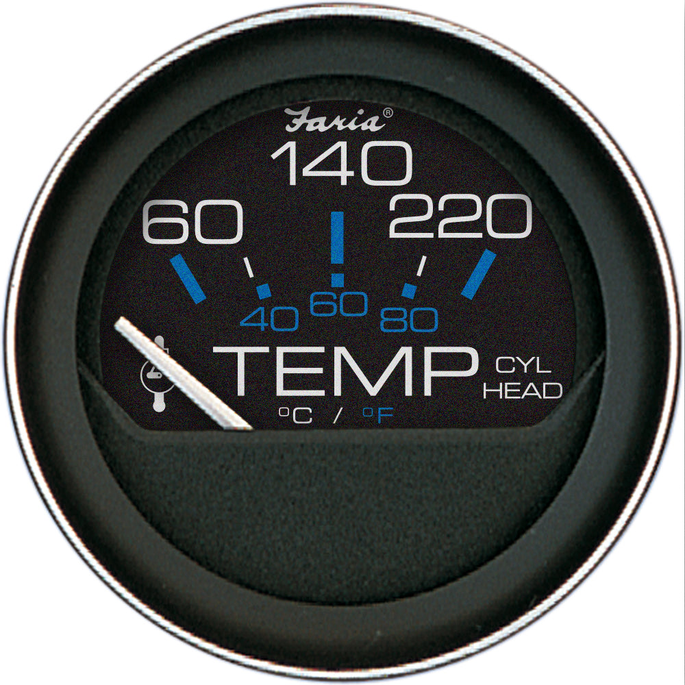 Faria Beede Instruments Faria Coral 2" Cylinder Head Temperature Gauge (60-120° F) w/Sender — marine gauges
