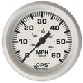 Faria Beede Instruments Faria Dress White 4" GPS Speedometer - 60 MPH — marine gauges